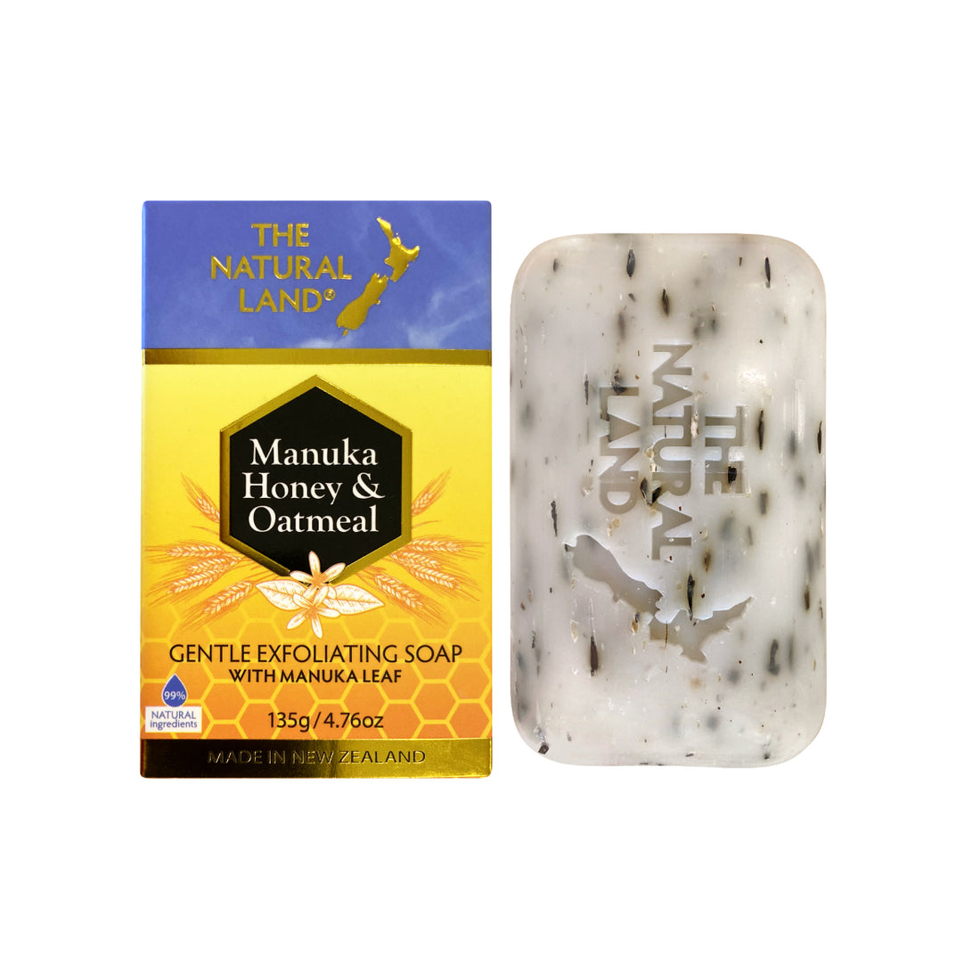 Manuka Honey & Oatmeal Exfoliating Soap with Manuka Leaf 135g