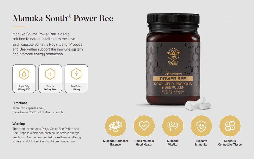 Manuka South Power Bee -  - Aotea Wellness