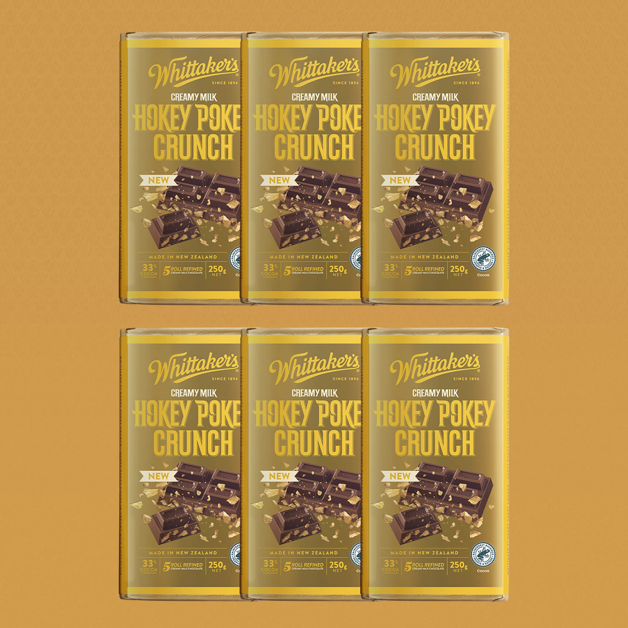 Whittaker’s Hokey Pokey Crunch Chocolate Block