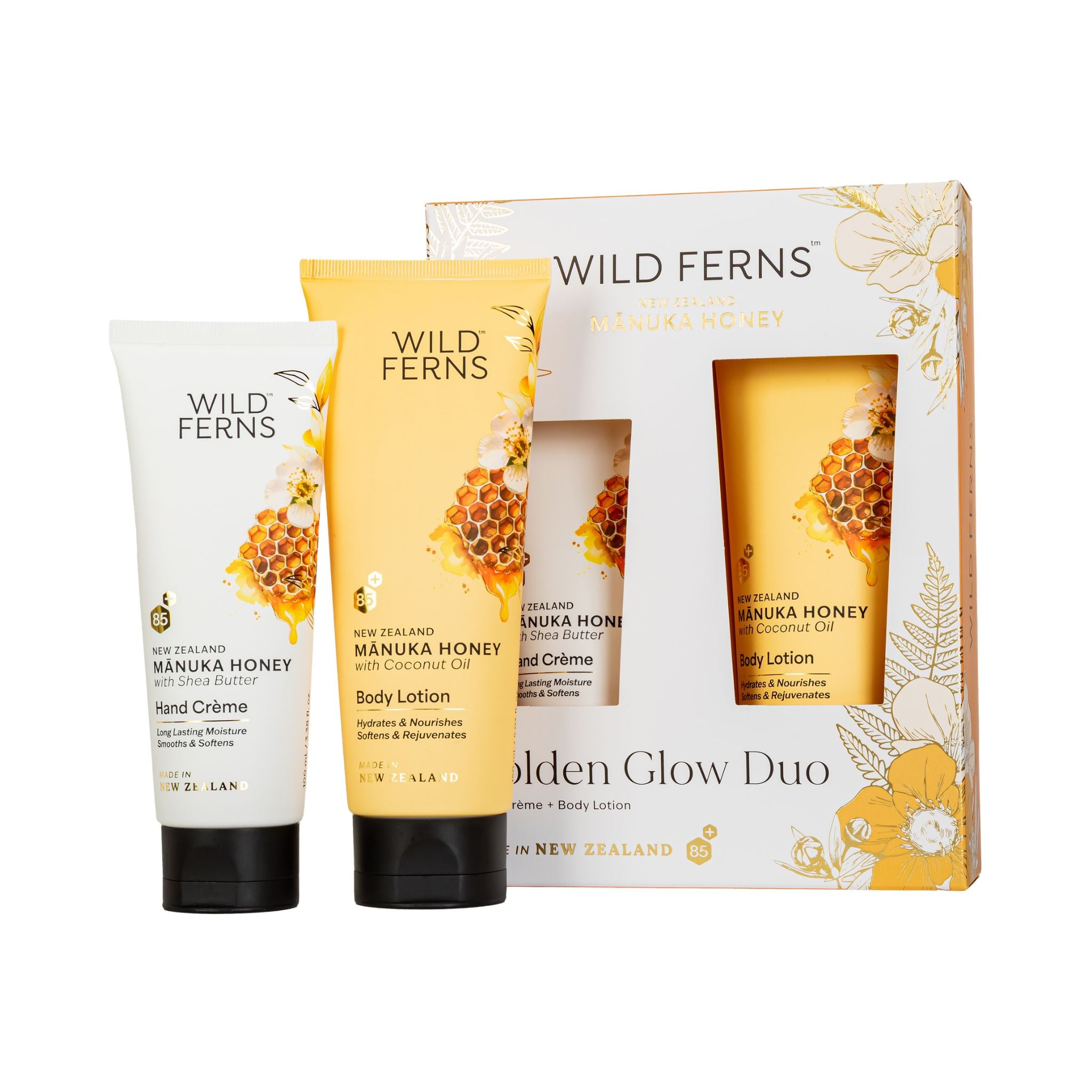 Manuka Honey Gift Box - Golden Glow Duo