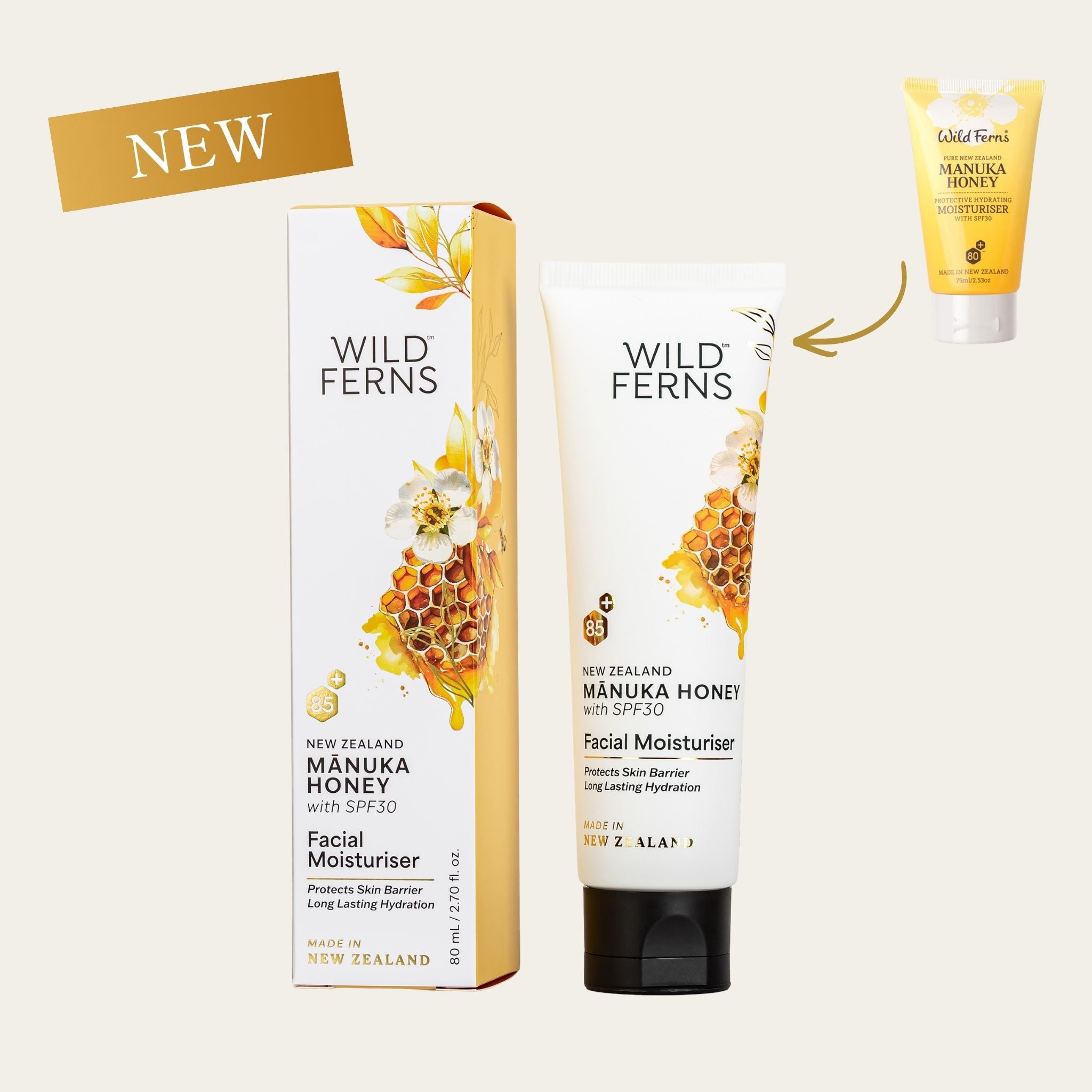 Manuka Honey Facial Moisturiser with SPF30