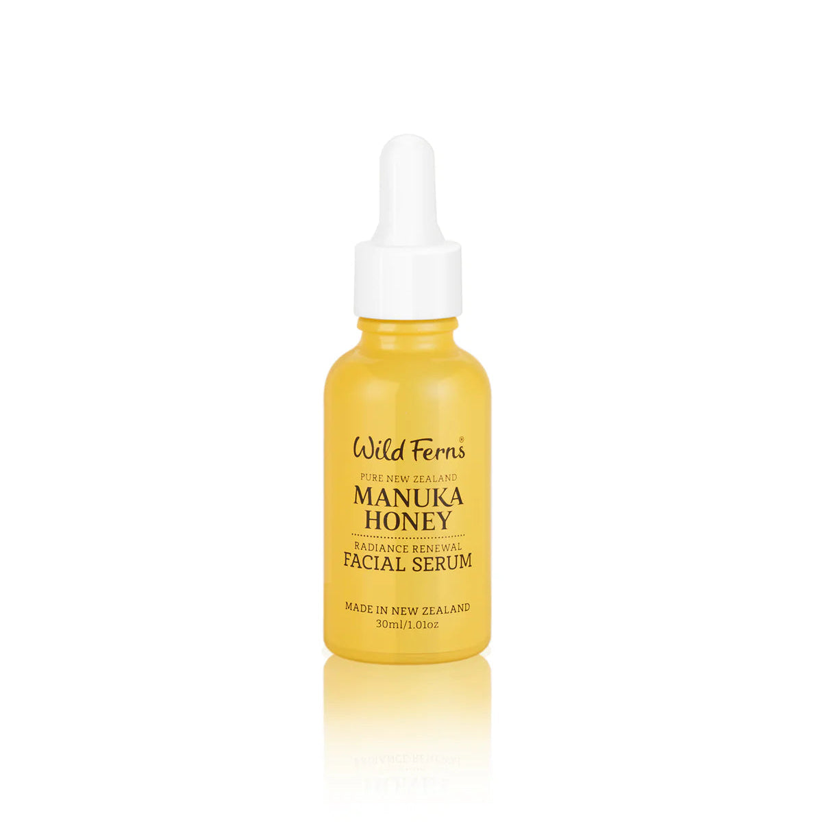 Wild Fern's Manuka Honey Facial Serum on a white backgtound