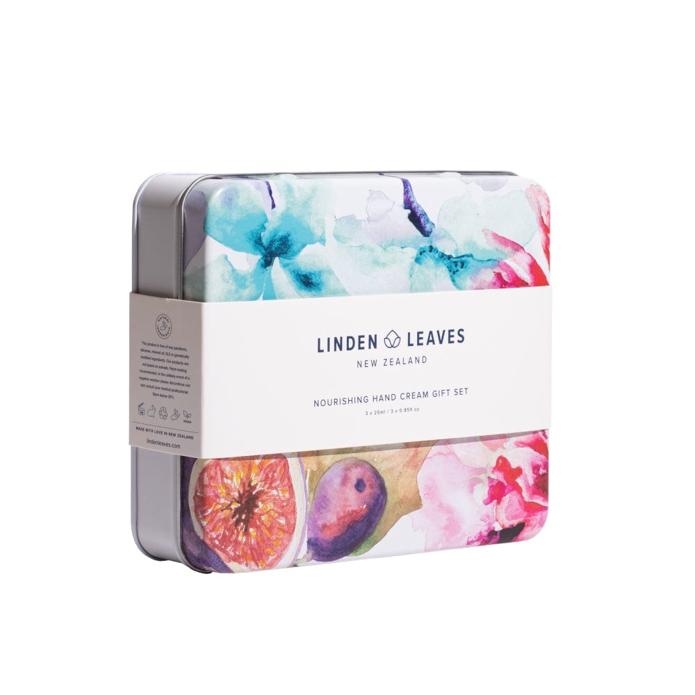 Linden Leaves In Bloom Hand Cream Selection Tin - Function: Hand Creme, Gift Box, nz made, Vendor  Linden Leaves - Aotea Wellness