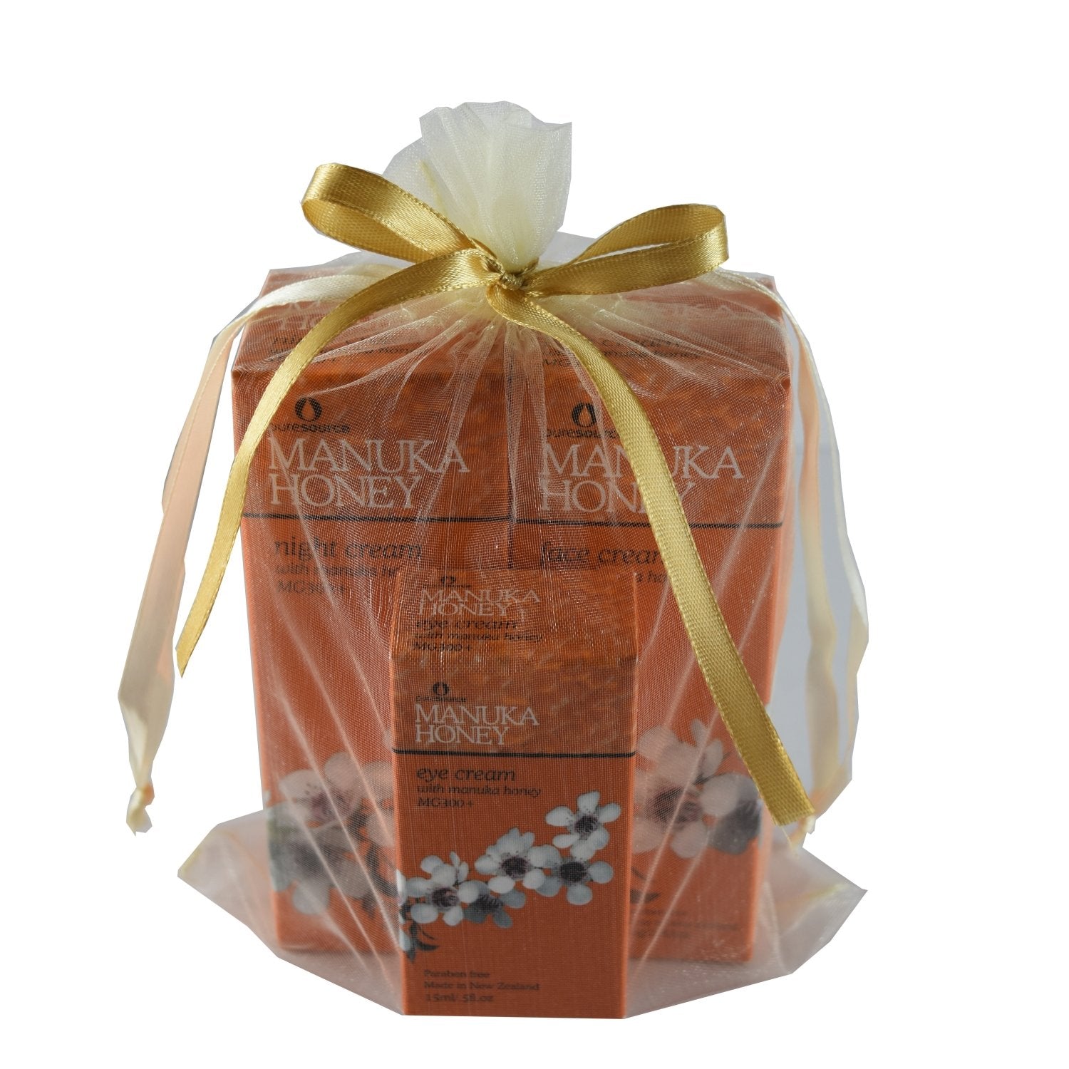 Puresource Manuka Honey Gift Pack - Function: Eye Creme, Function: Face Creme, Function: Night Creme, Gift, mothers day, nz made, Price $7-$50, Vendor Puresource - Aotea Wellness