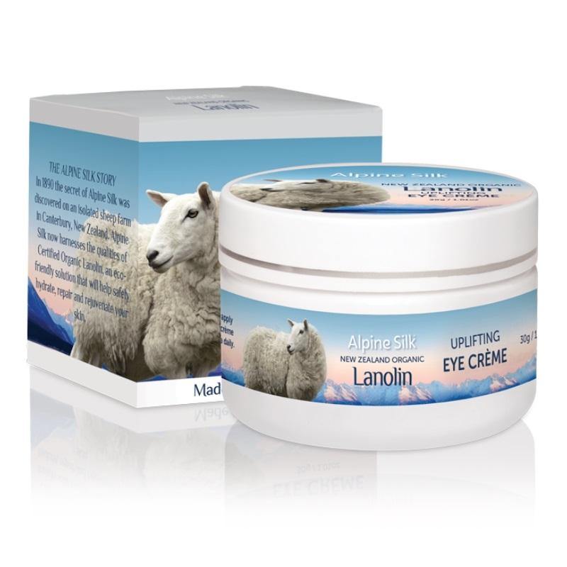Alpine Silk Organic Lanolin Uplifting Eye CrÇùme - Function: Eye Creme, Ingredient: Aloe Vera, Ingredient: Collagen, Ingredient: Lanolin, Ingredient: Vitamin E, nz made, Price $7-$50, Vender: Alpine Silk, Vendor Alpine Silk - Aotea Wellness