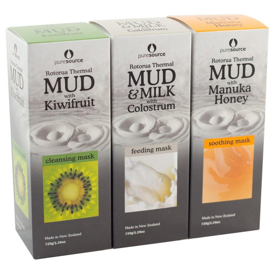 Puresource New Zealand Thermal Mud Mask Pack (Kiwifruit/Colostrum Milk/Manuka Honey) - Function: Face Mask, Ingredient: Colostrum, Ingredient: Kiwifruit, Ingredient: Manuka Honey, Ingredient: Rotorua Mud, new july 2020, nz made, Price  $50-$150, Vendor  Puresource - Aotea Wellness