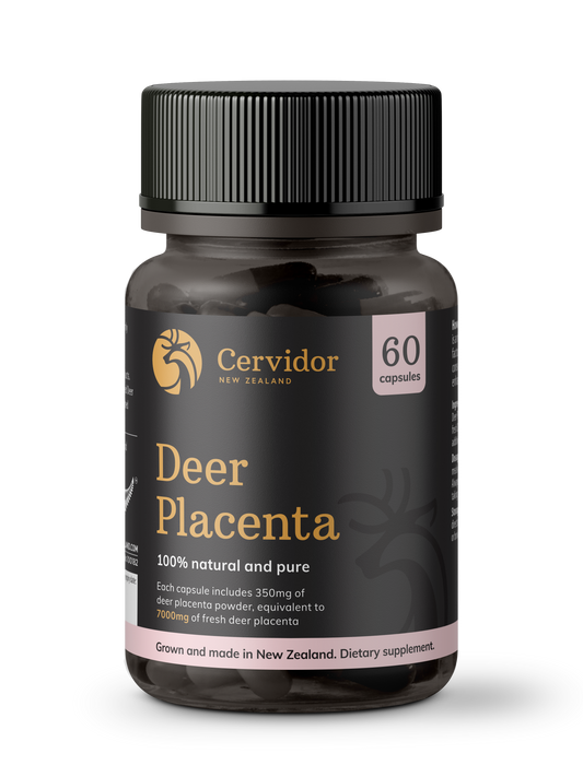 Cervidor Deer Placenta 7,000mg 60 Capsules - beauty supplements, Ingredient: Deer Placenta, new august 2020, nz made, Price  $50-$150, Vender: Cervidor, Vendor  Cervidor - Aotea Wellness
