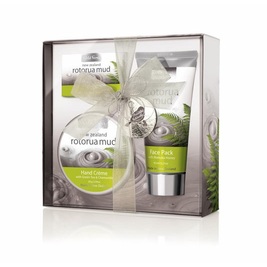 Wild Ferns Rotorua Mud Gift Box - Function: Face Pack, Function: Hand Creme, Function: Soap, Ingredient: Rotorua Mud, new august 2020, Price  $7-$50, Vendor  Parrs/Wild Ferns, Vendor: Wild Ferns - Aotea Wellness