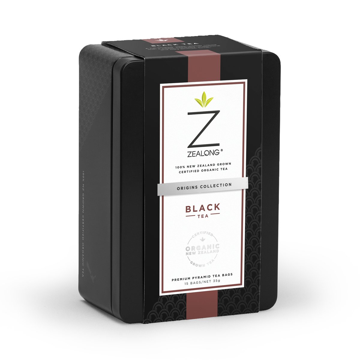 Zealong Organic Black Tea Tin 35g / 15 Tea Bags - New Zealand Tea, nz made, Organic, Price $7-$50, Tea, Vendor Zealong Tea - Aotea Wellness