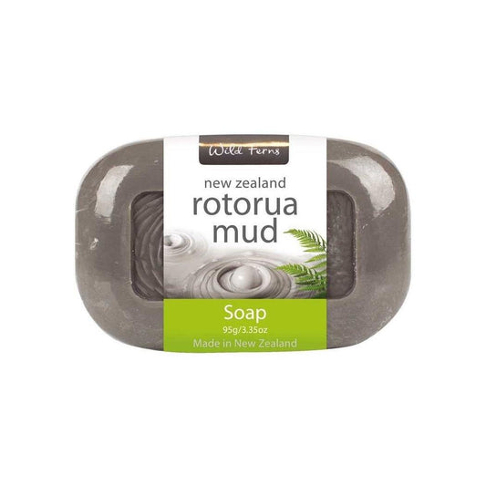 Wild Ferns Rotorua Mud Soap (95g) - Function: Soap, Ingredient: Rotorua Mud, Vendor  Parrs/Wild Ferns, Vendor: Wild Ferns, ƟðƟ?Ɵ®Æ?½‘÷¸‘ü?‘ü¾Æ?«Ɵ¬Ɵ? 95g - Aotea Wellness