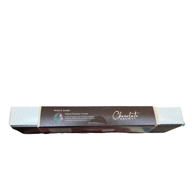 Chocolate Brown Salted Pistachio Crunch Chocolates | 6 Pack
