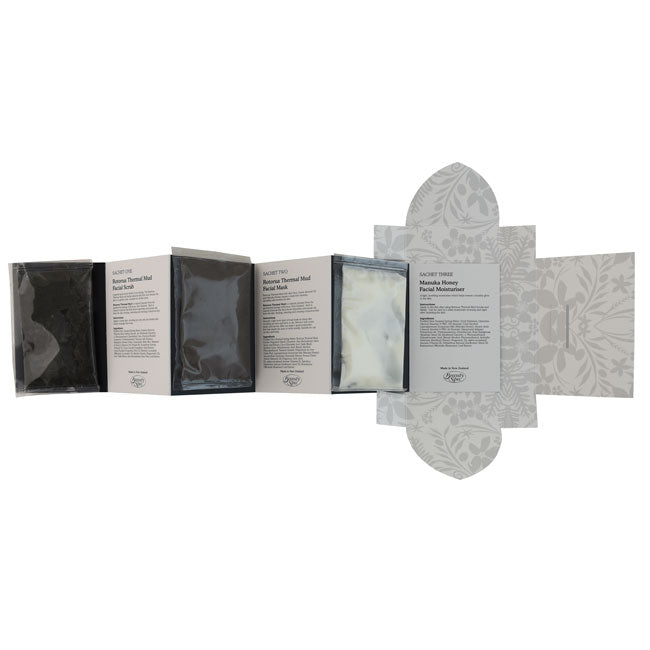 Rotorua Thermal Mud Pamper Pack | Facial Scrub, Mask, Moisturiser