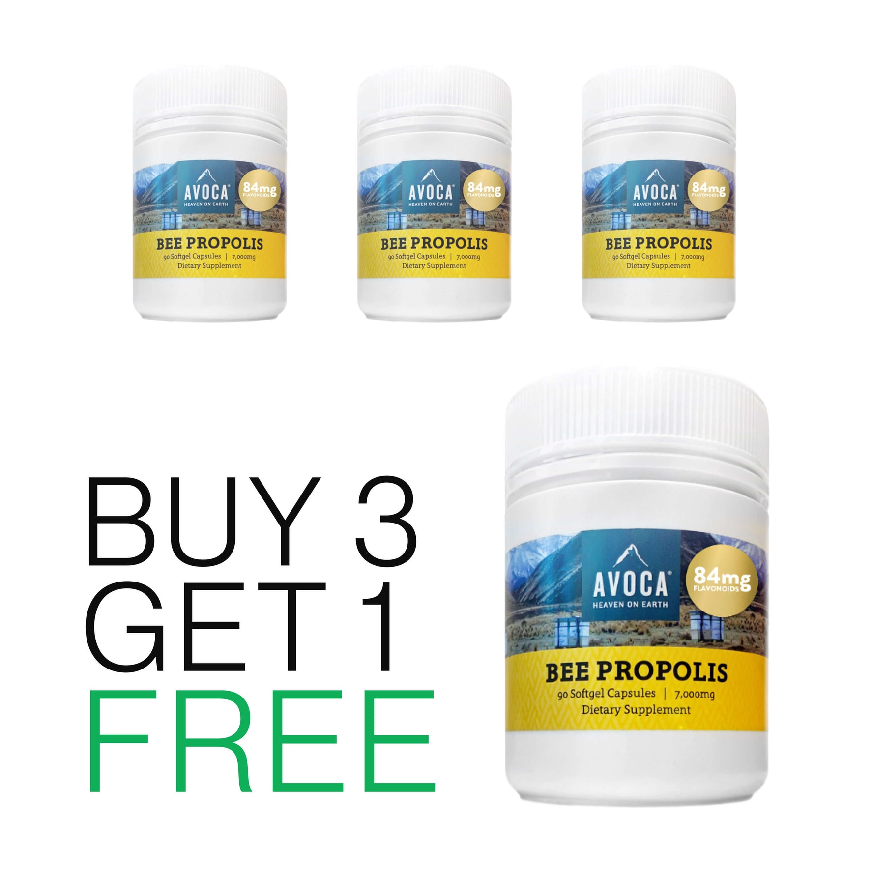 Bee Propolis 7,000mg 90 Capsules