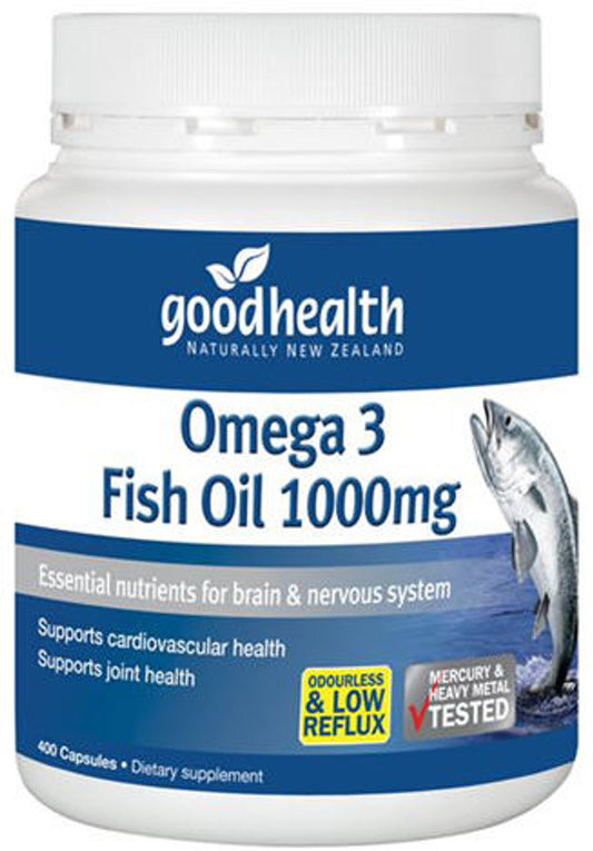 Good Health Omega 3 Fish Oil 1000mg 400caps