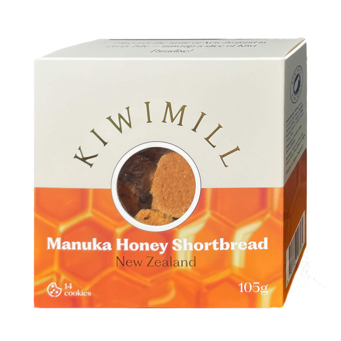 KIWIMILL Manuka Honey Shortbread Cookies 105g