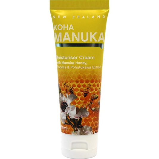 [Clearance Sale] Koha Manuka Moisturiser Cream 50ml - Exclusive, Ingredient: Manuka Honey, Ingredient: Pohutukawa, Ingredient: Propolis, nz made, Price  $7-$50, Vendor  Koha Beauty, Vendor: Koha - Aotea Wellness