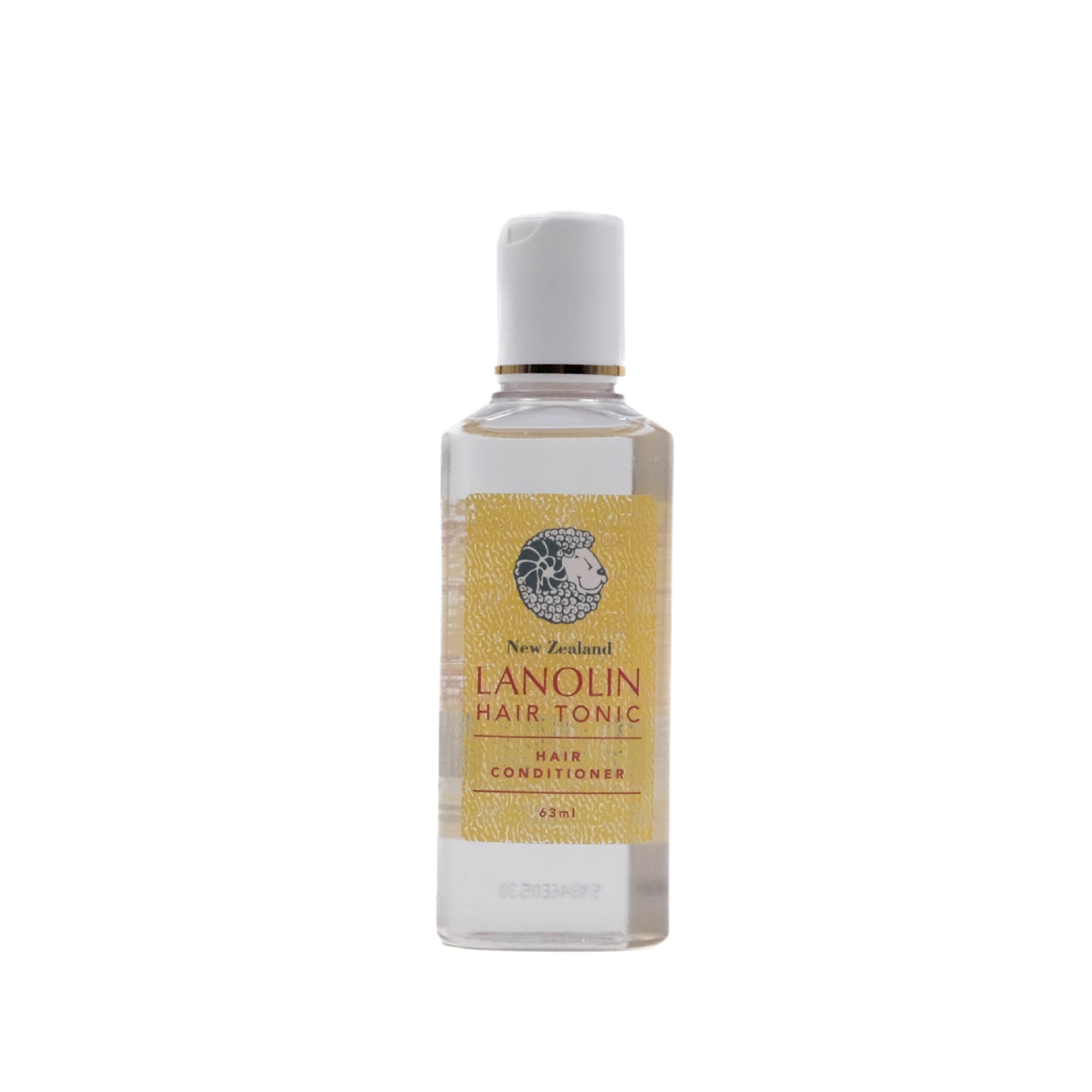 Bottle of Lanolin Hair Tonic on a white background