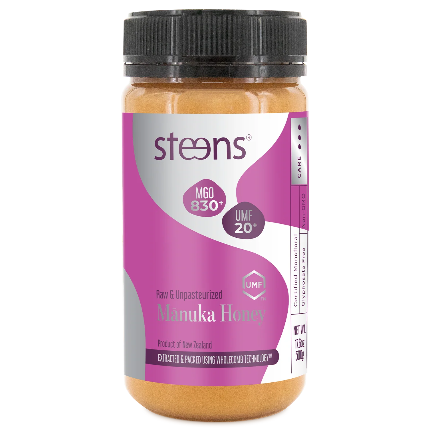 UMF 20+ (MGO 830) Raw Mānuka Honey 500g