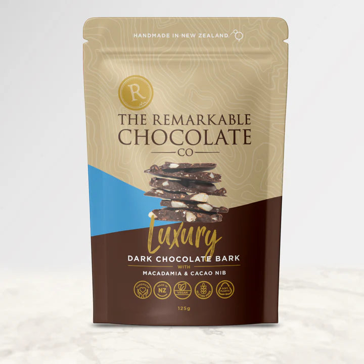 Dark Chocolate Bark- Macadamia & Cacao Nib