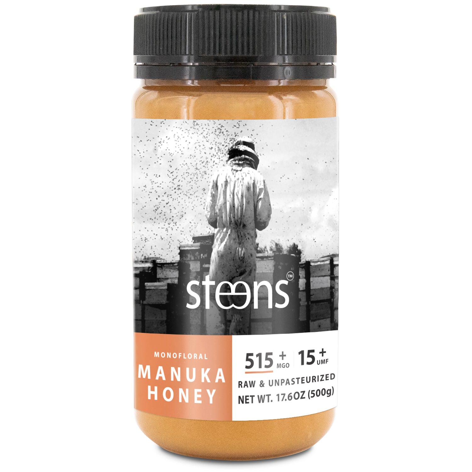Buy 5 Get 1 Free - Steens Wellbeing Raw Manuka Honey UMF15+ 500g