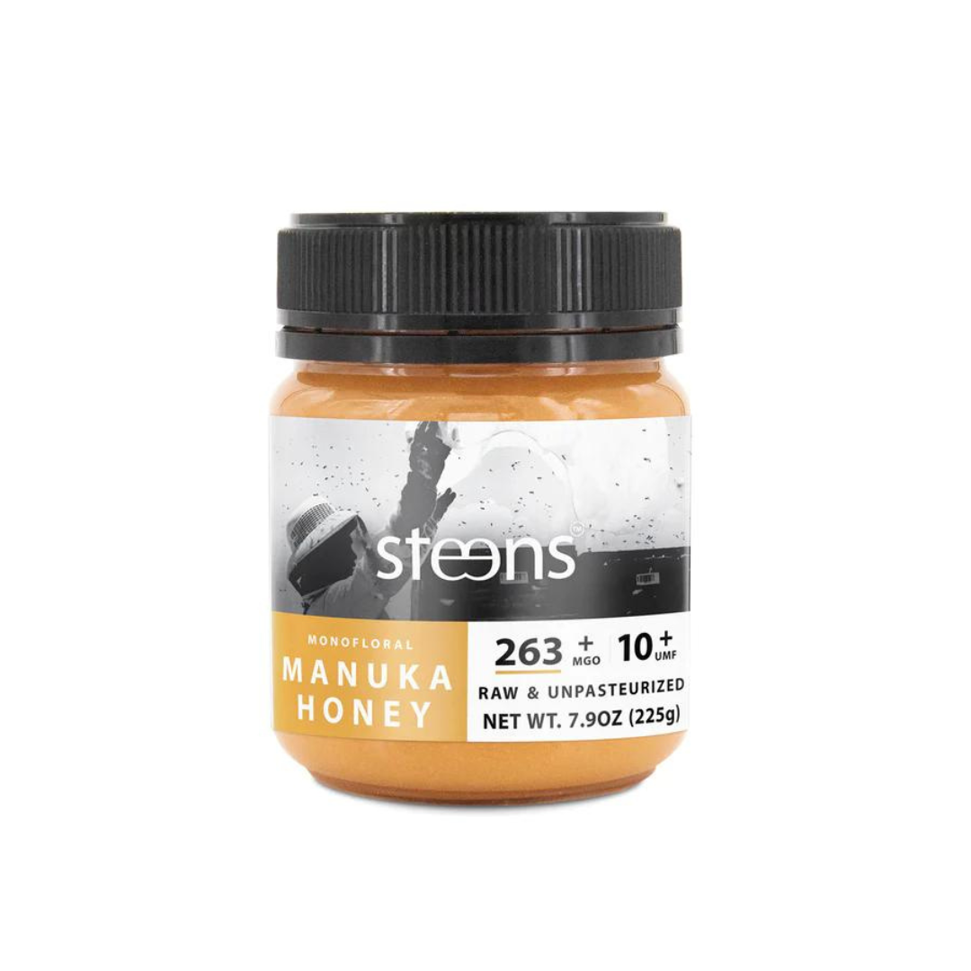 Steens Wellbeing Raw Manuka Honey UMF10+ 225g - Aotea Wellness