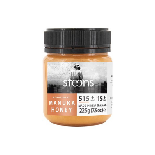 Steens Wellbeing Raw Manuka Honey UMF15+ 225g - Aotea Wellness