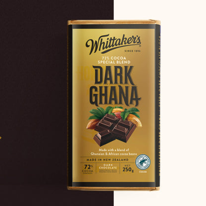 Whittakers 72% Dark Ghana Chocolate Block