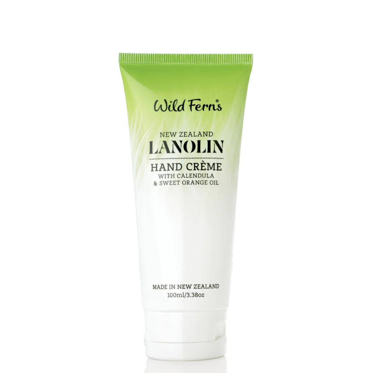 Tube of Wild Ferns Lanolin Hand Creme on a white background