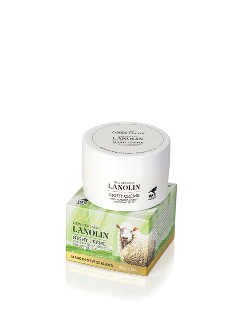 Lanolin Night Creme - with Manuka Honey and Royal Jelly