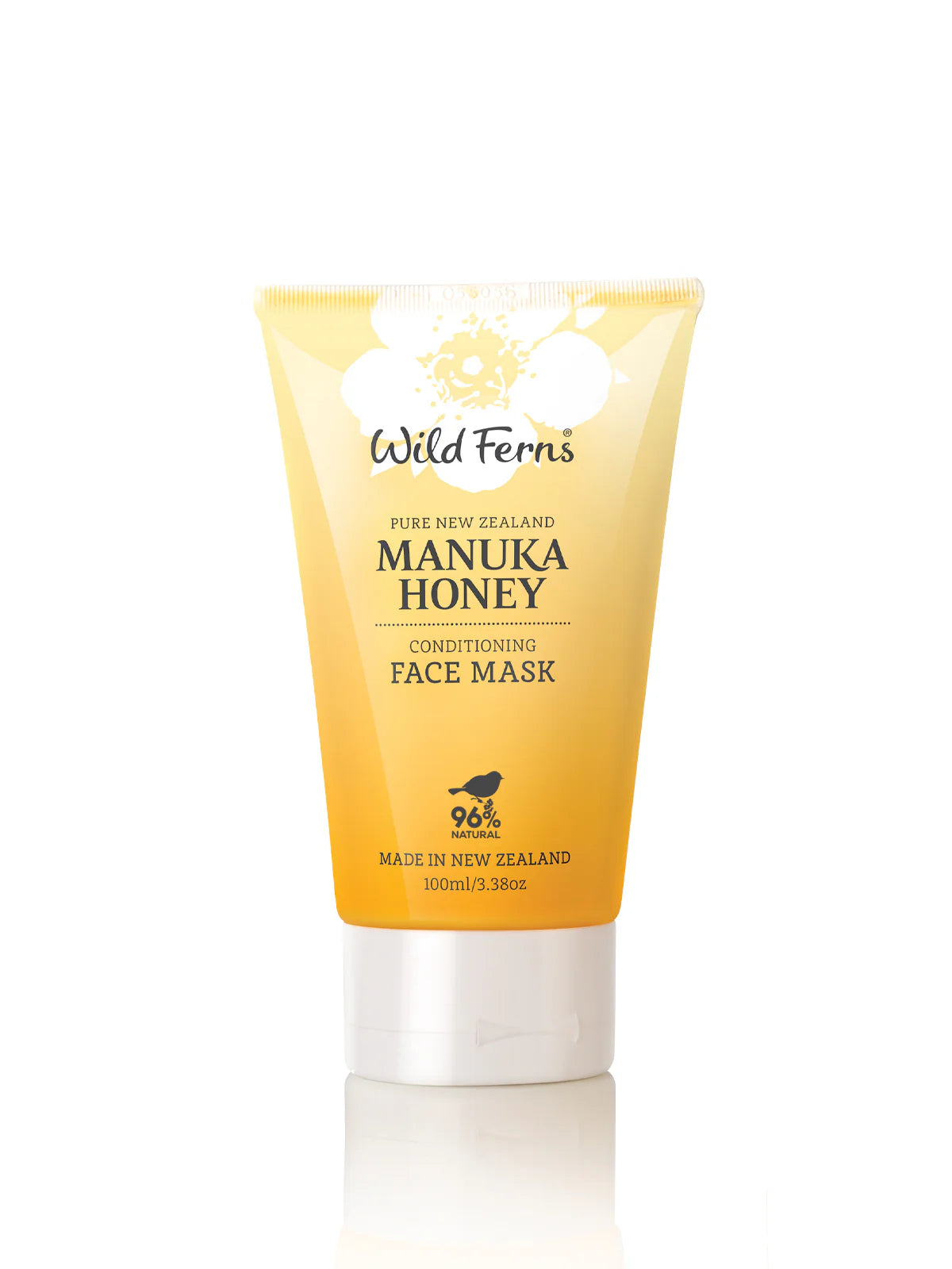 Wild Ferns Manuka Honey conditioning face mask tube on a white background