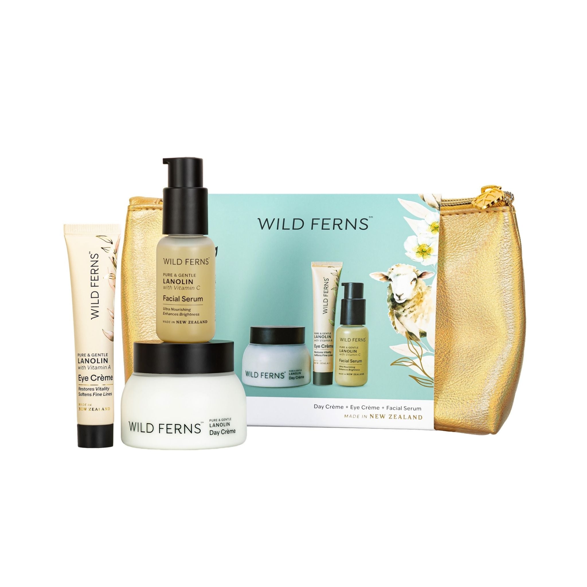 Lanolin Cosmetic Bag Set - Daily Renewal