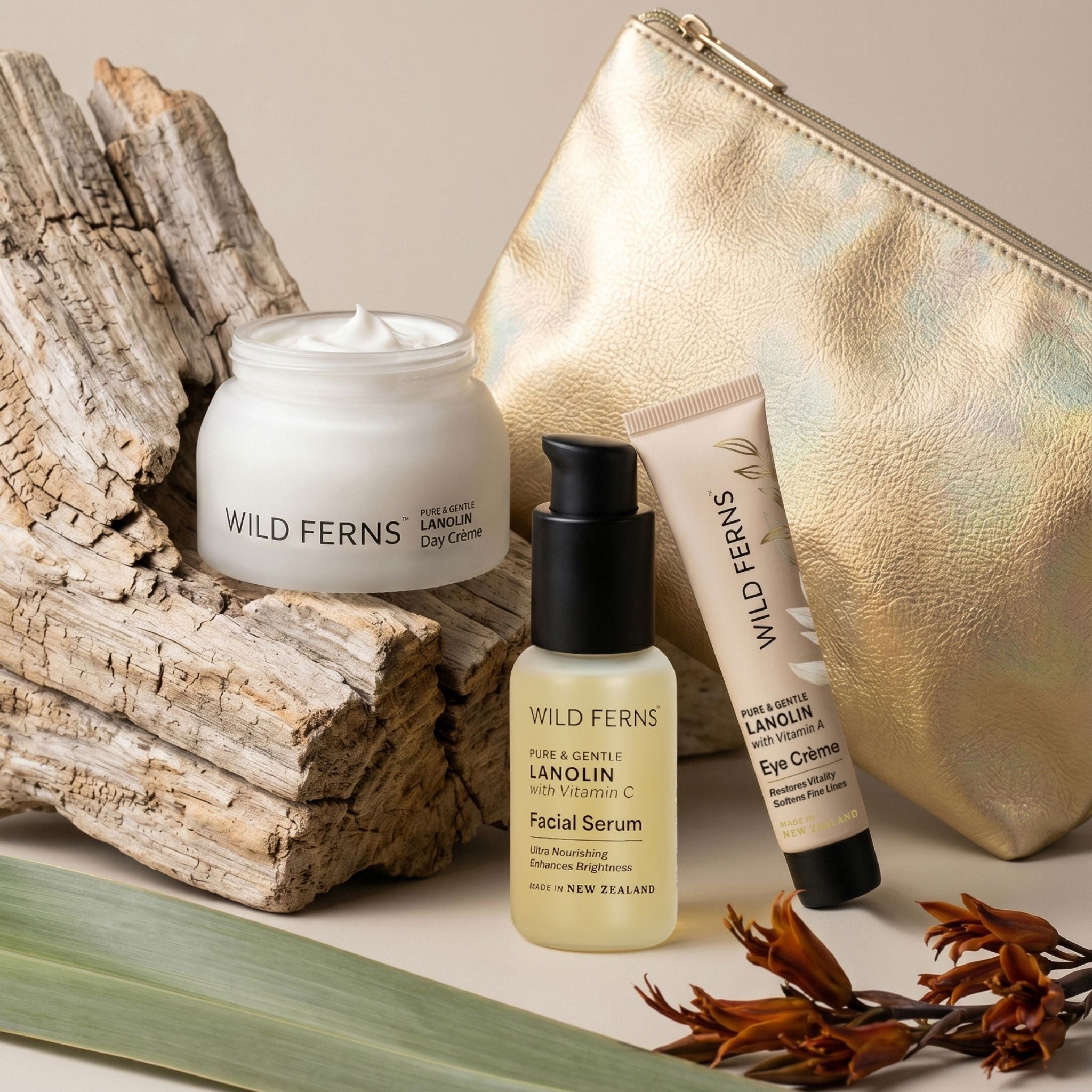Lanolin Cosmetic Bag Set - Daily Renewal