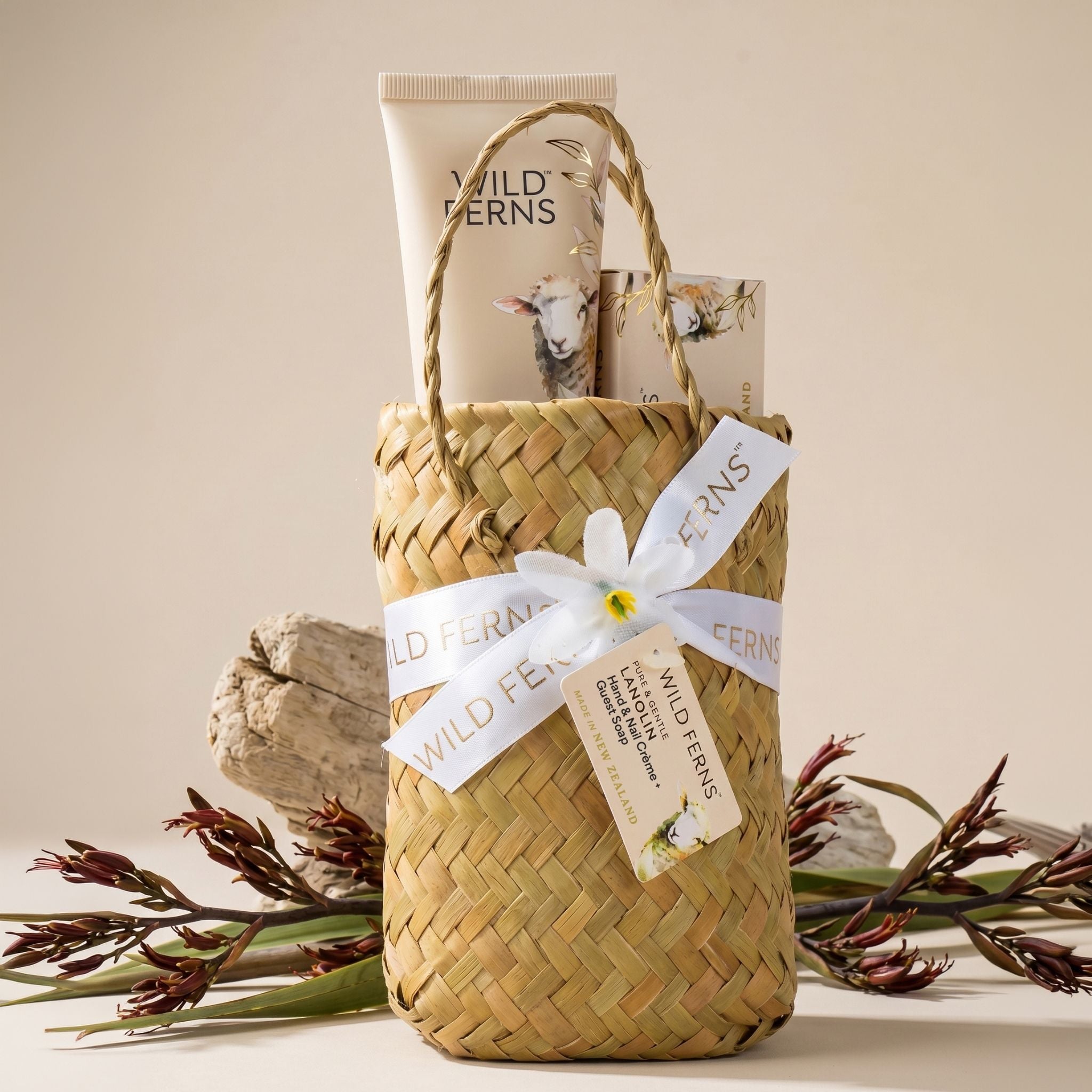 Woven Basket Lanolin Gift Set