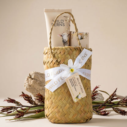 Woven Basket Lanolin Gift Set
