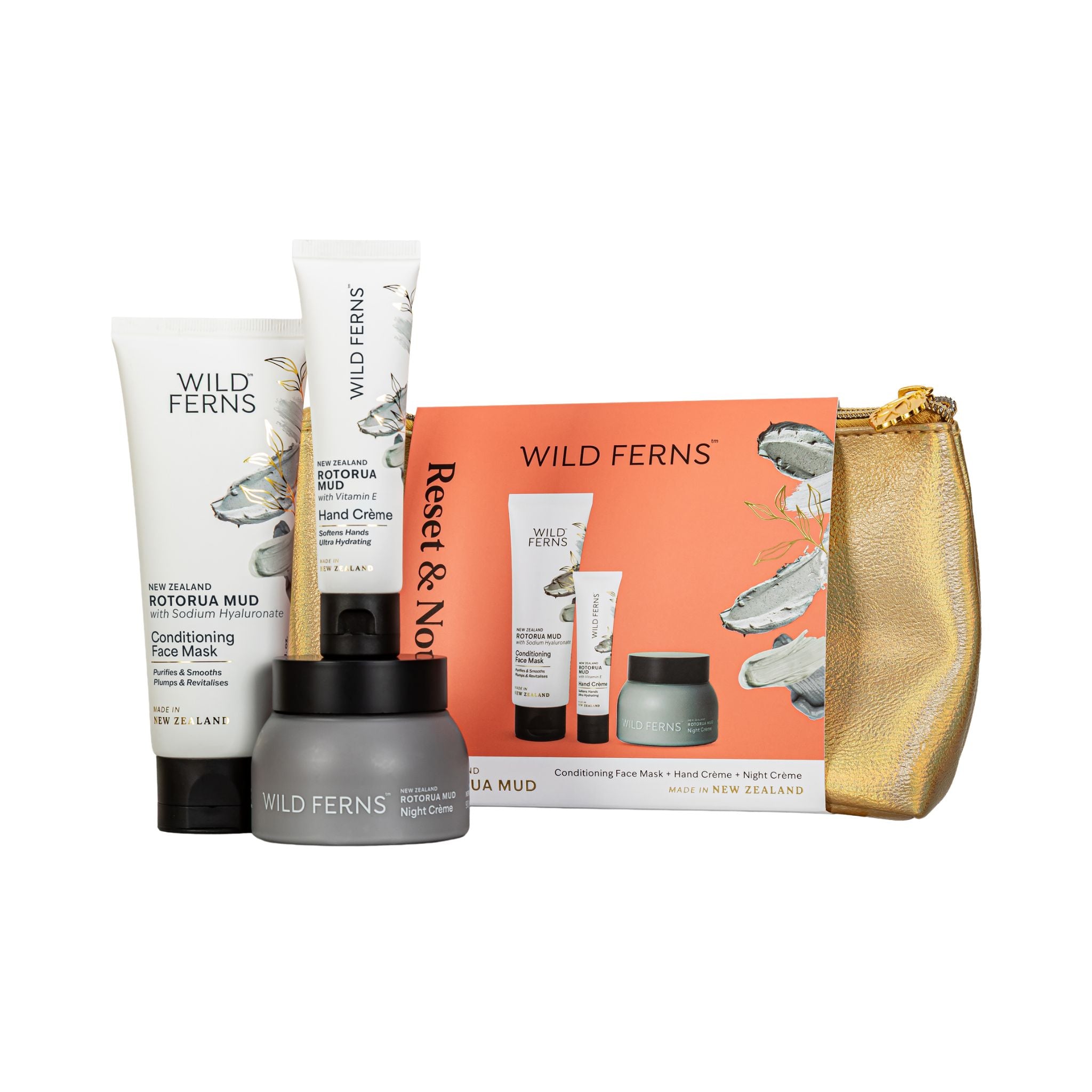 Rotorua Mud Cosmetic Bag Set - Reset & Nourish