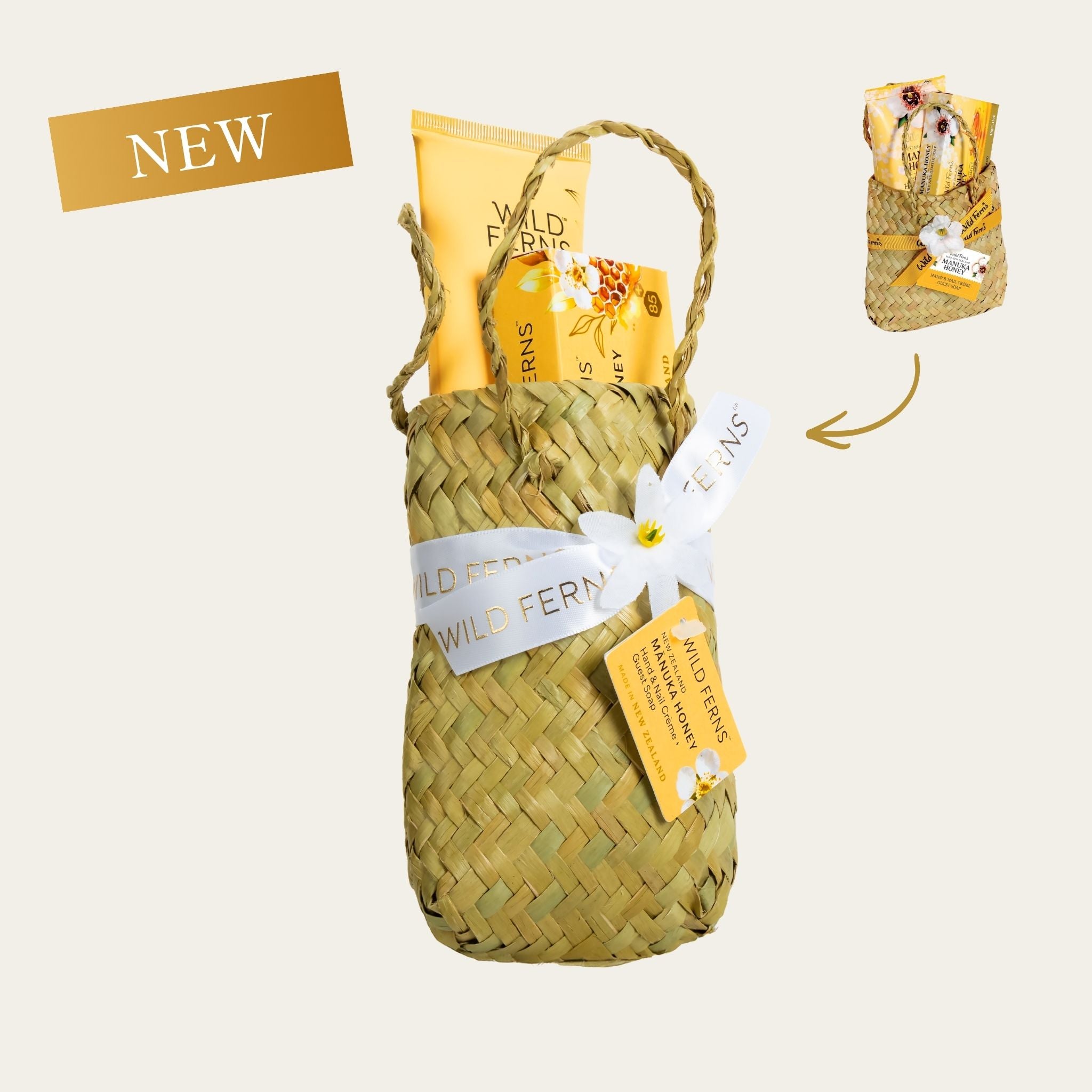 Woven Basket Manuka Honey