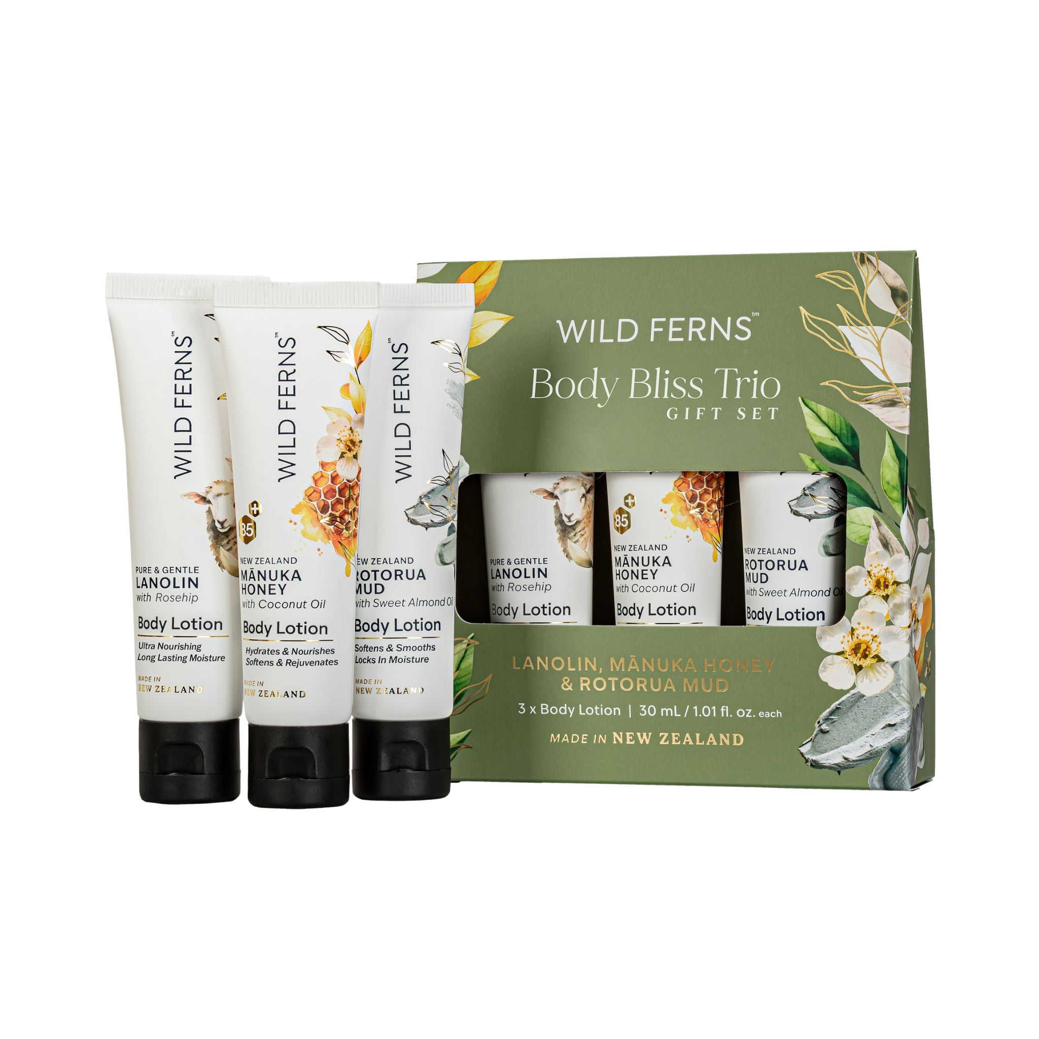 Wild Ferns Mixed - Body Bliss Trio Body Lotion