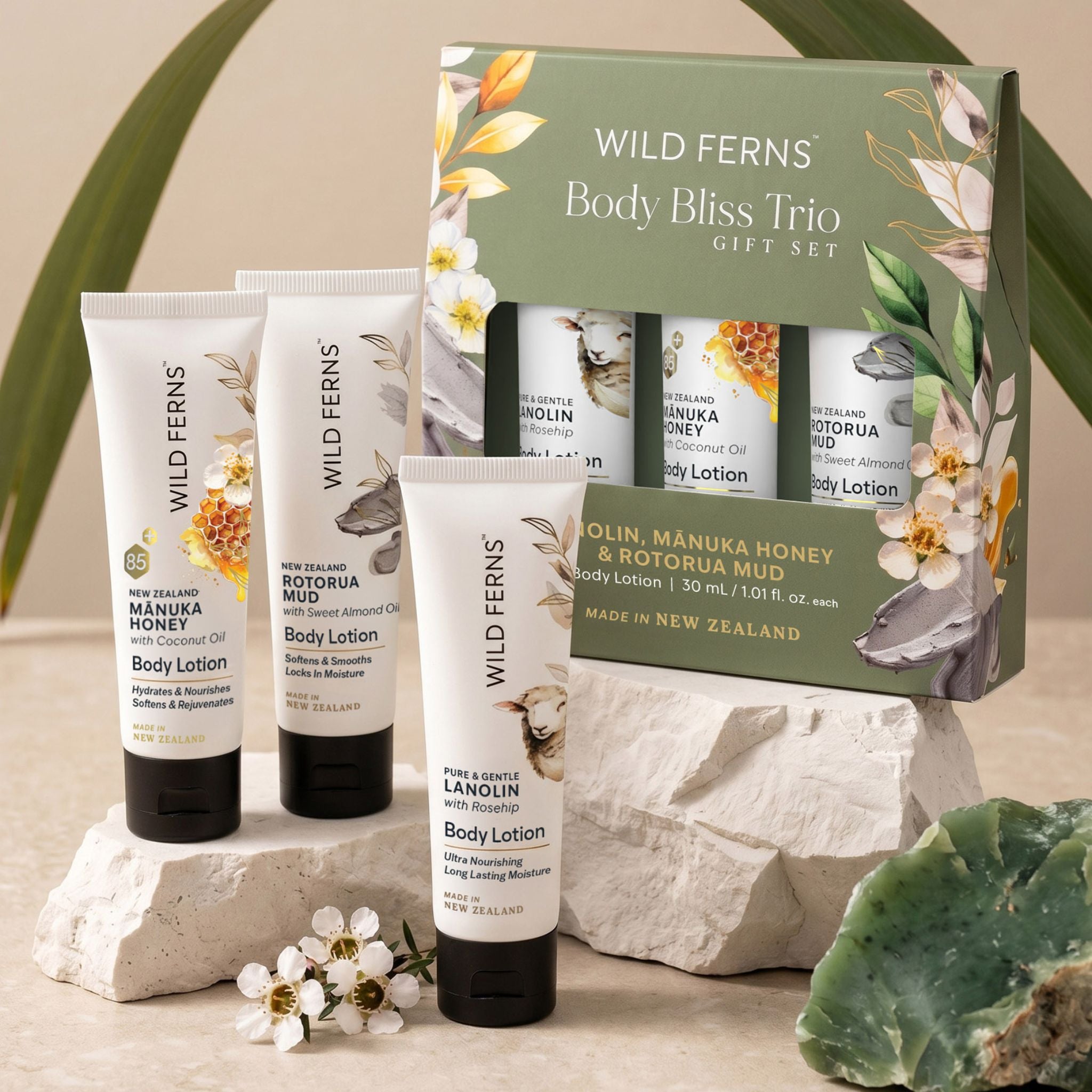 Wild Ferns Mixed - Body Bliss Trio Body Lotion