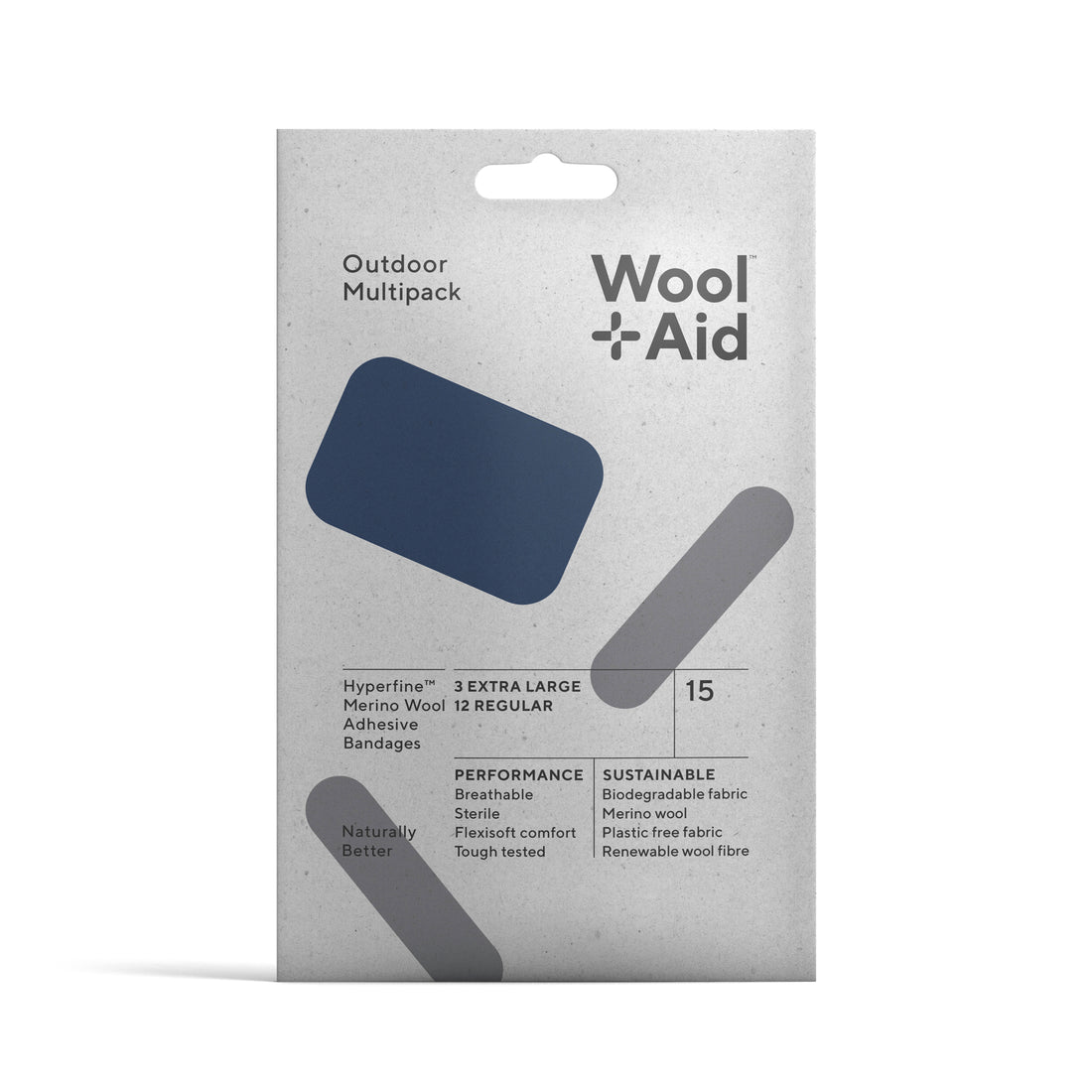 Merino Wool Plasters - Outdoor 15 Multipack