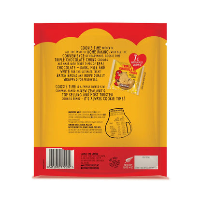 Cookie Time Triple Chocolate Chunk Cookies