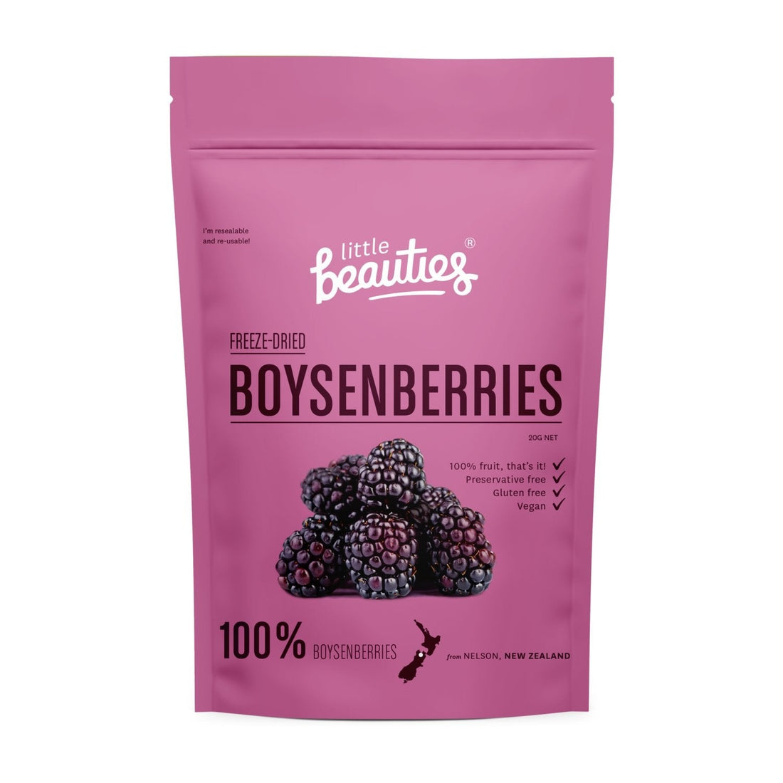 Little Beauties Freeze Dried Boysenberries 20g