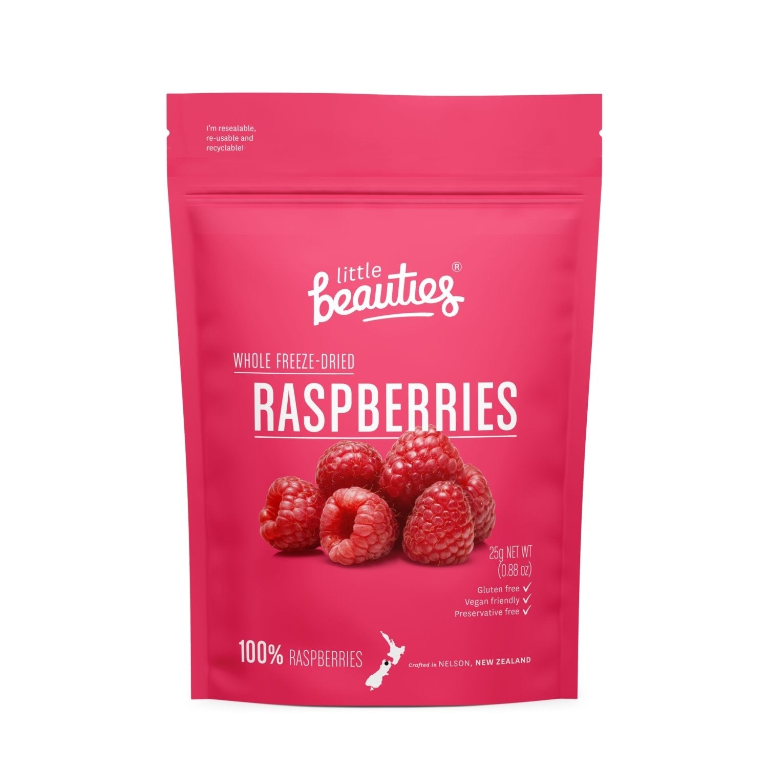 Little Beauties Freeze Dried Raspberries 20g