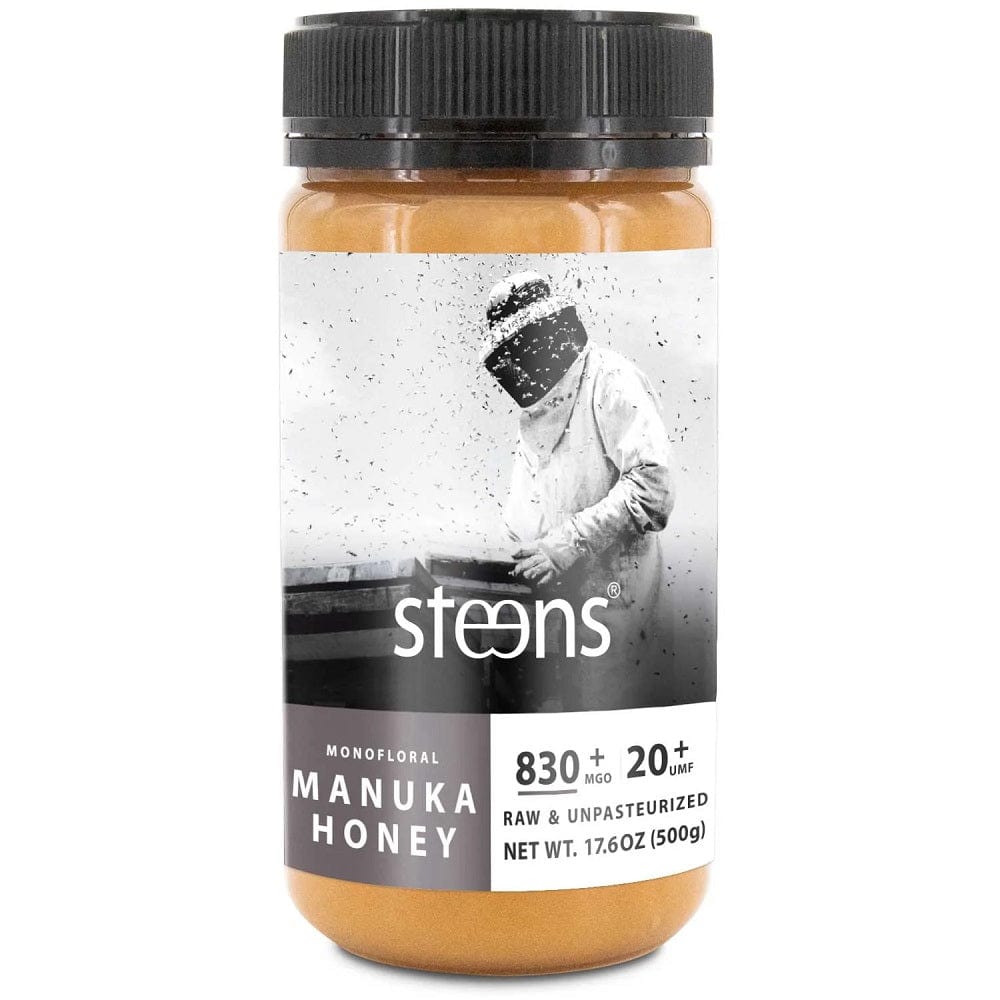 Steens Wellbeing Raw Manuka Honey UMF20+ 500g - Aotea Wellness