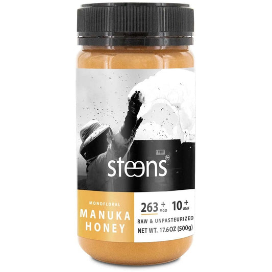 Steens Wellbeing Raw Manuka Honey UMF10+ 500g - Aotea Wellness