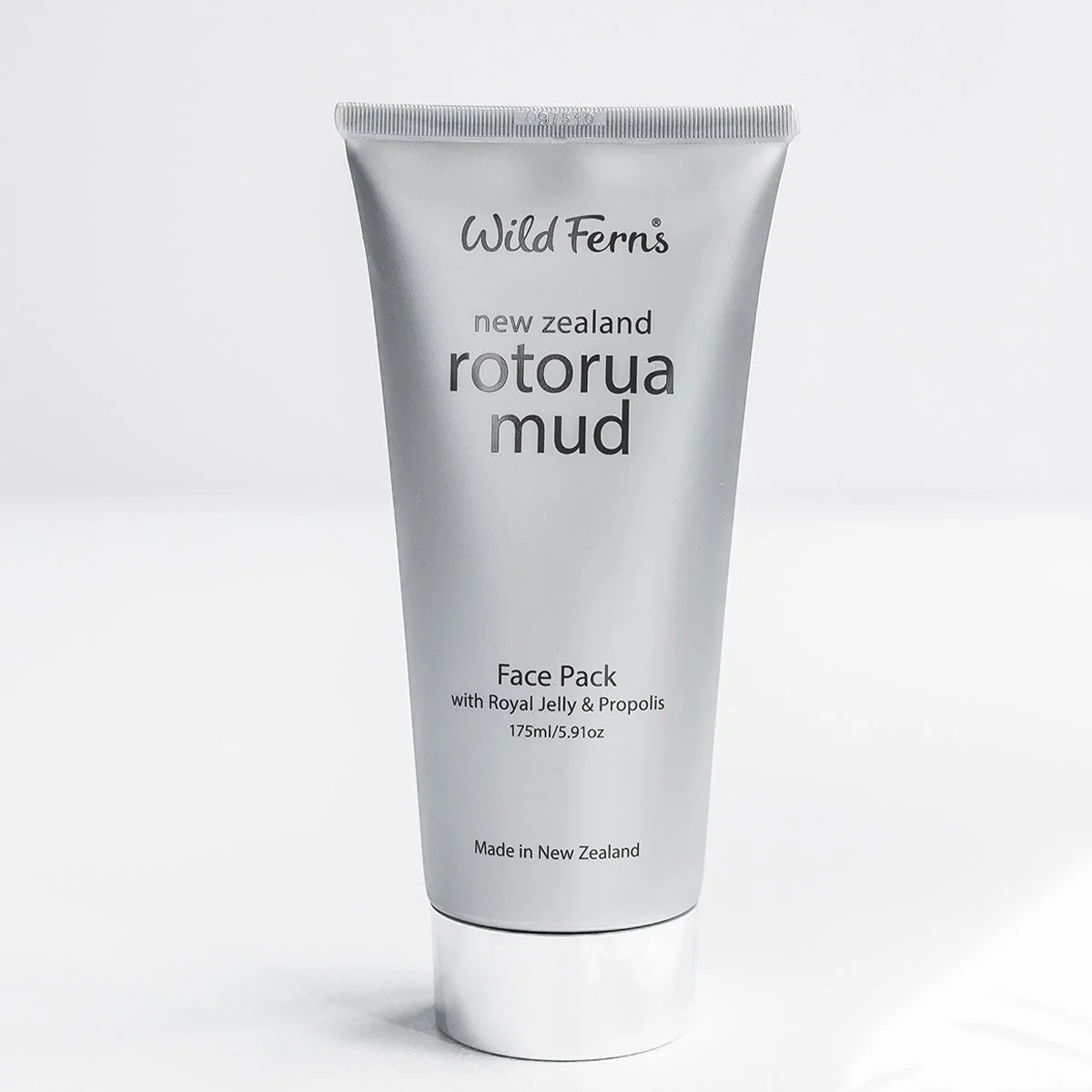 Tube of Wild Ferns Rotorua Mud Face Pack on a white background