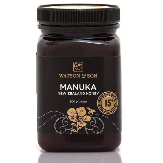 Manuka Honey Watson & Son  MGS15+ 500g - Function: Immune Support, Ingredient: Manuka Honey, nz made, Price  $150-$500, Price  $50-$150, stomach, Vendor  Oha Honey - Watson & Son, Vendor: Watson & Son, watson and Son - Aotea Wellness