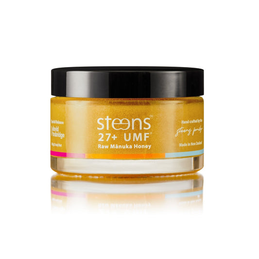Steens Wellbeing UMF 27+ Raw Manuka Honey 210g - Free Shipping, Function: Immune Support, Ingredient: Manuka Honey, nz made, stomach, Vendor  Steens - Aotea Wellness