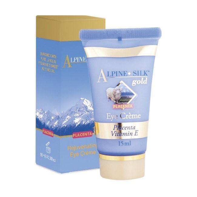 Alpine Silk Gold Eye Creme Placenta & Vitamin E 15ml - beauty, Function: Eye Creme, Ingredient: Aloe Vera, Ingredient: Placenta, Ingredient: Vitamin E, nz made, Price  $7-$50, Size  Single, Vender: Alpine Silk, Vendor  Alpine Silk - Aotea Wellness