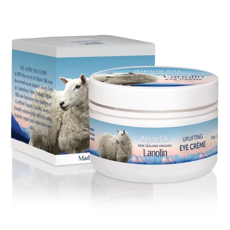 Alpine Silk Organic Lanolin Uplifting Eye CrÇùme - Function: Eye Creme, Ingredient: Aloe Vera, Ingredient: Collagen, Ingredient: Lanolin, Ingredient: Vitamin E, nz made, Price  $7-$50, Vender: Alpine Silk, Vendor  Alpine Silk - Aotea Wellness