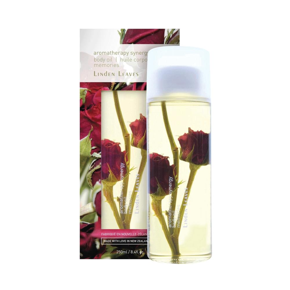 Linden Leaves Body Oil Memories 250ml - Function: Body Oil, Ingredient: Avocado Oil, Ingredient: Rosehip Oil, Ingredient: Sweet Almond Oil, new sep 2020, nz made, Price  $50-$150, Vendor  Linden Leaves - Aotea Wellness